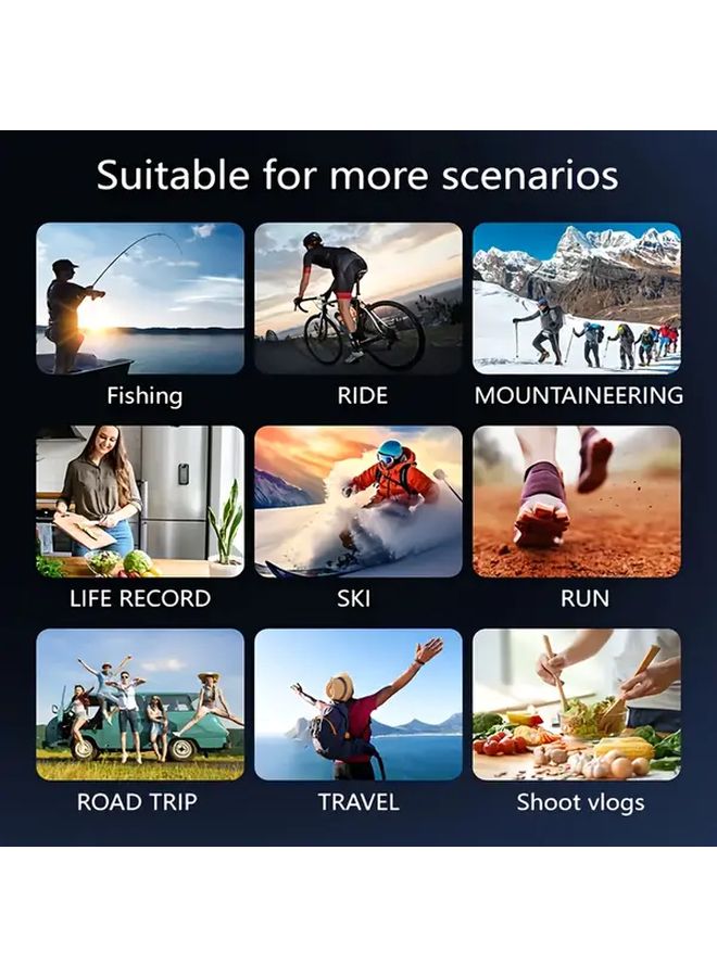 Sports Camera 32GB 1080P Wearable With 1 54 Inch Color Screen And 360 Rotating Stabilizer - Image 2